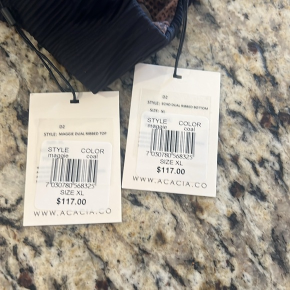 Acacia Maggie Dual Ribbed Swimsuit NWT Sz XL - Picture 10 of 10